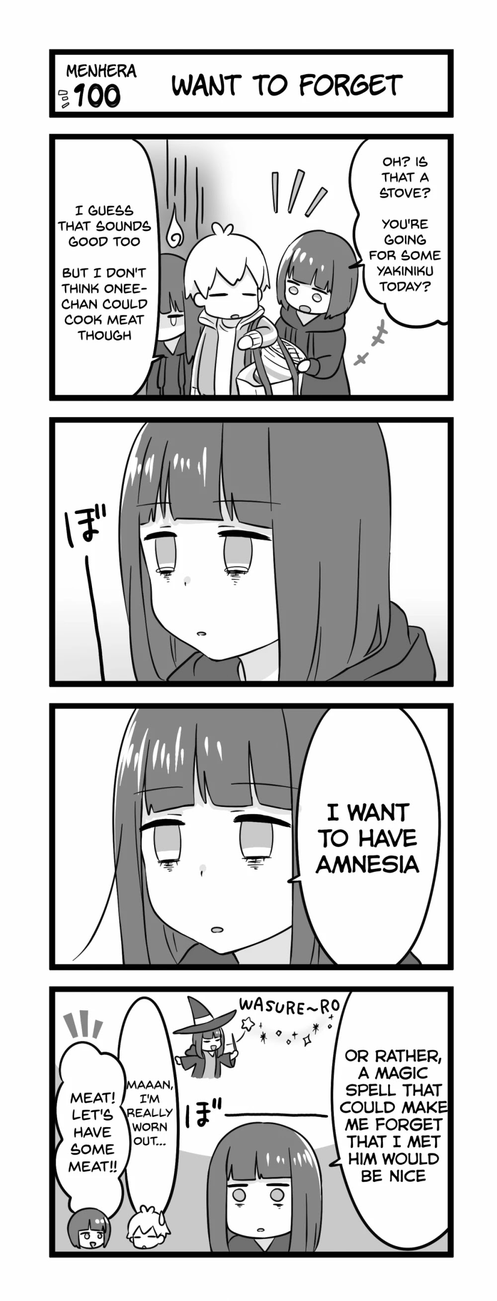 Menhera Shoujo Kurumi-chan Chapter 100 page 1 - Chapter 100: Want to forget