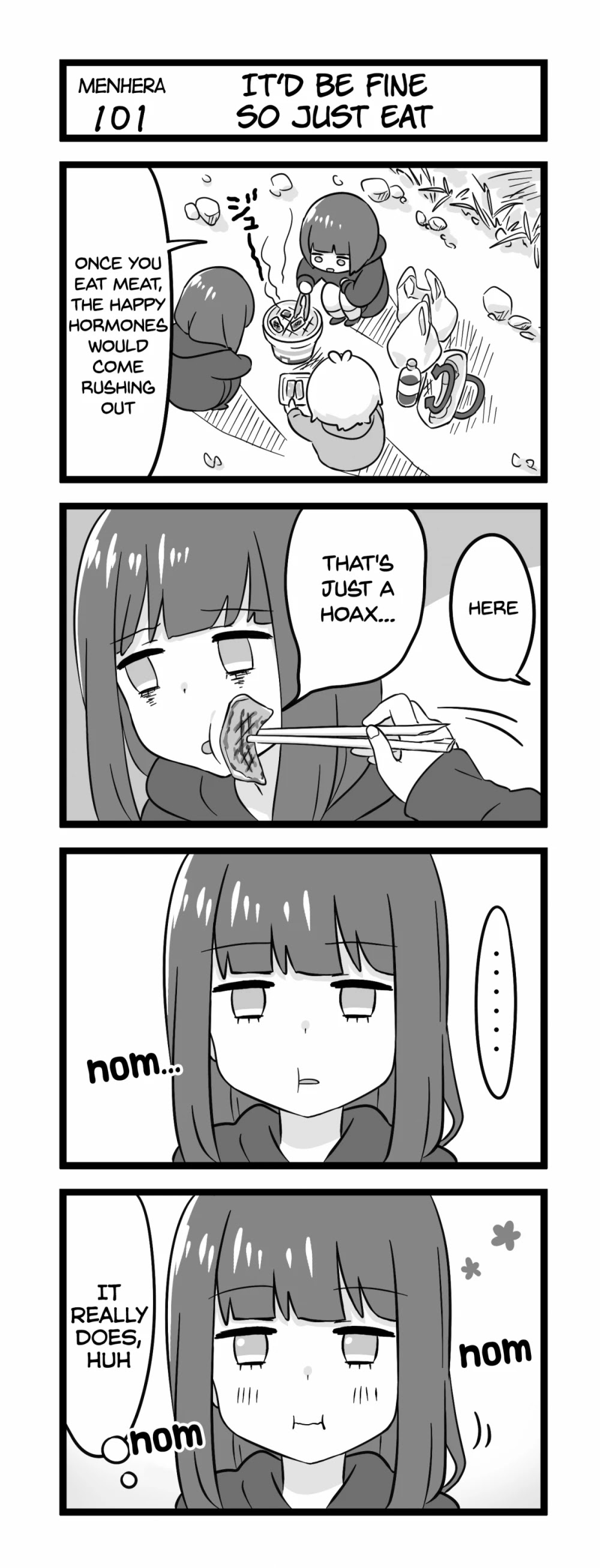 Menhera Shoujo Kurumi-chan Chapter 101 page 1 - Chapter 101: It'd be fine so just eat