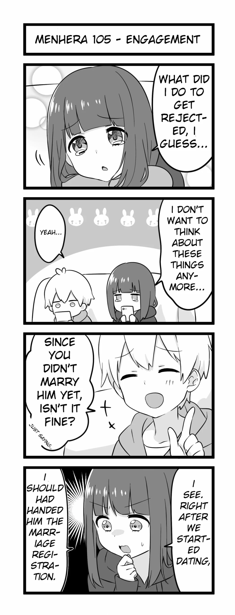 Menhera Shoujo Kurumi-chan Chapter 105 page 1 - Chapter 105: Engagement