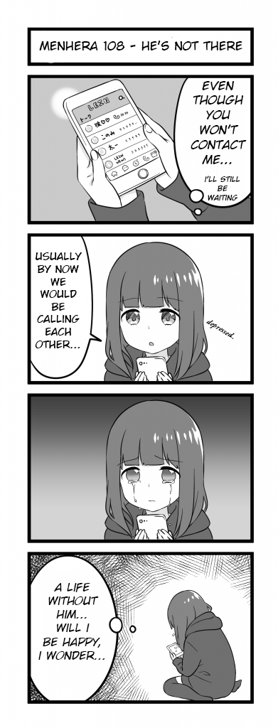 Menhera Shoujo Kurumi-chan Chapter 108 page 1 - Chapter 108: He's not there