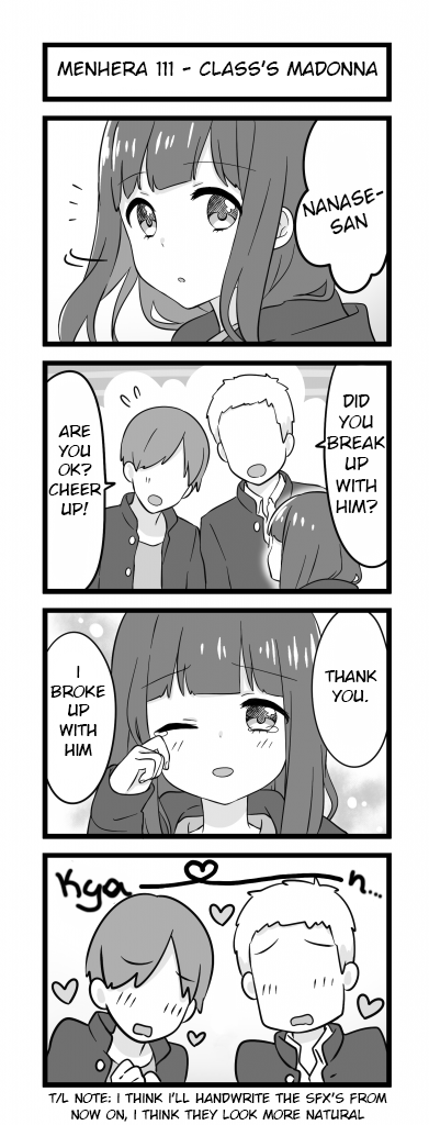 Menhera Shoujo Kurumi-chan Chapter 111 page 1 - Chapter 111: Class's Madonna