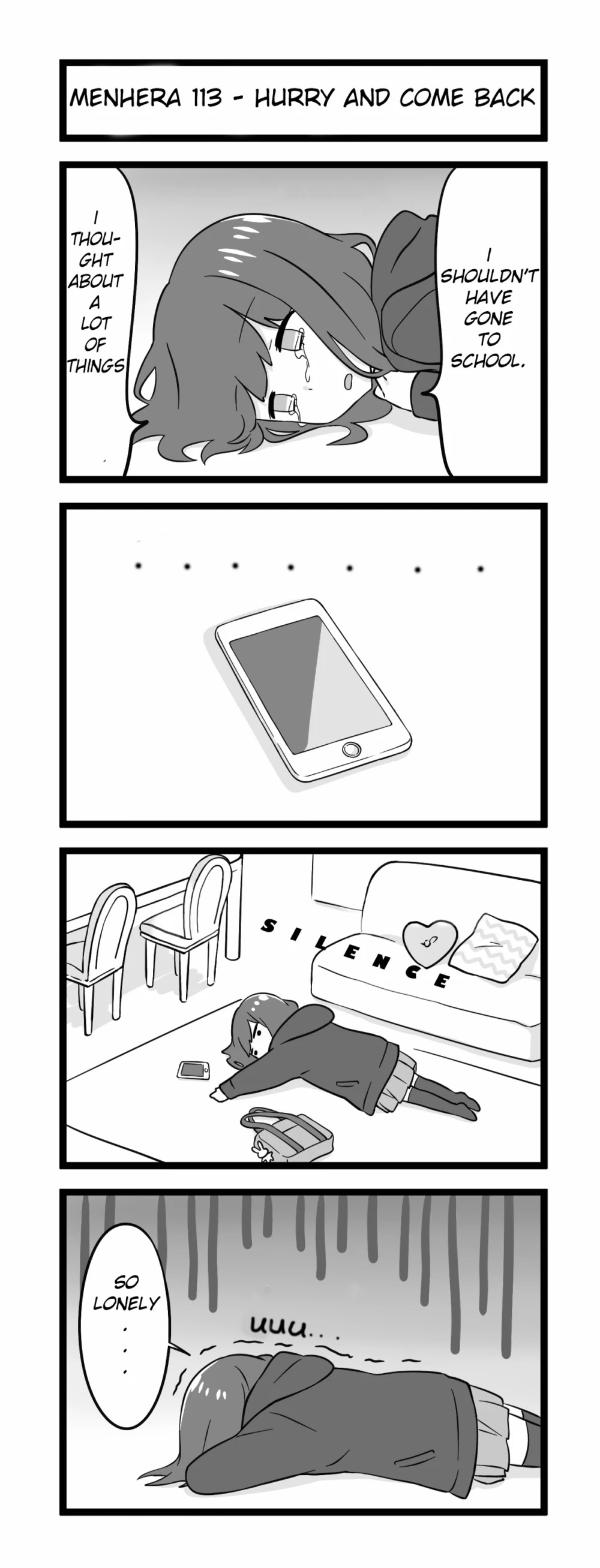 Menhera Shoujo Kurumi-chan Chapter 113 page 1 - Chapter 113: Hurry and come back