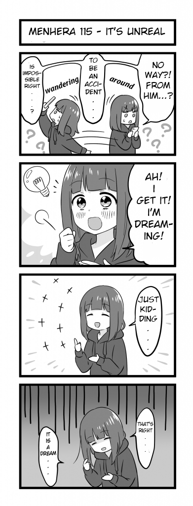 Menhera Shoujo Kurumi-chan Chapter 115 page 1 - Chapter 115: It's unreal