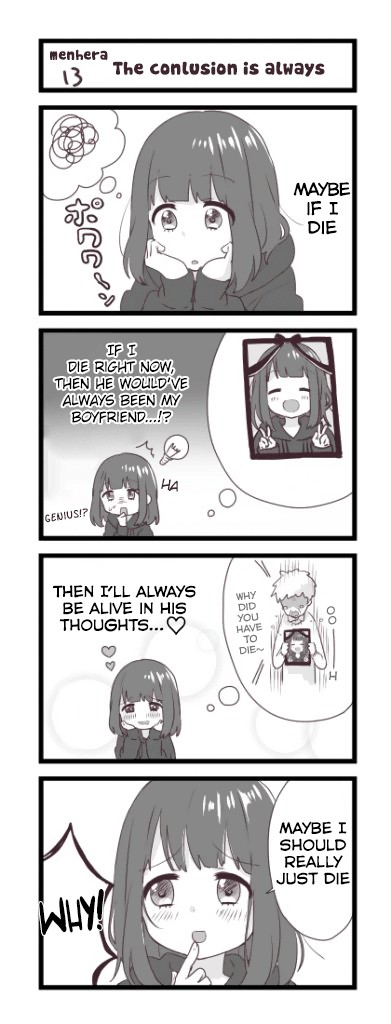 Menhera Shoujo Kurumi-chan Chapter 13 page 1 - Chapter 13: The conclusion is always