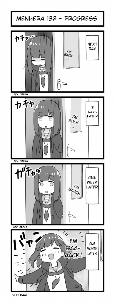 Menhera Shoujo Kurumi-chan Chapter 132 page 1 - Chapter 132: Progress