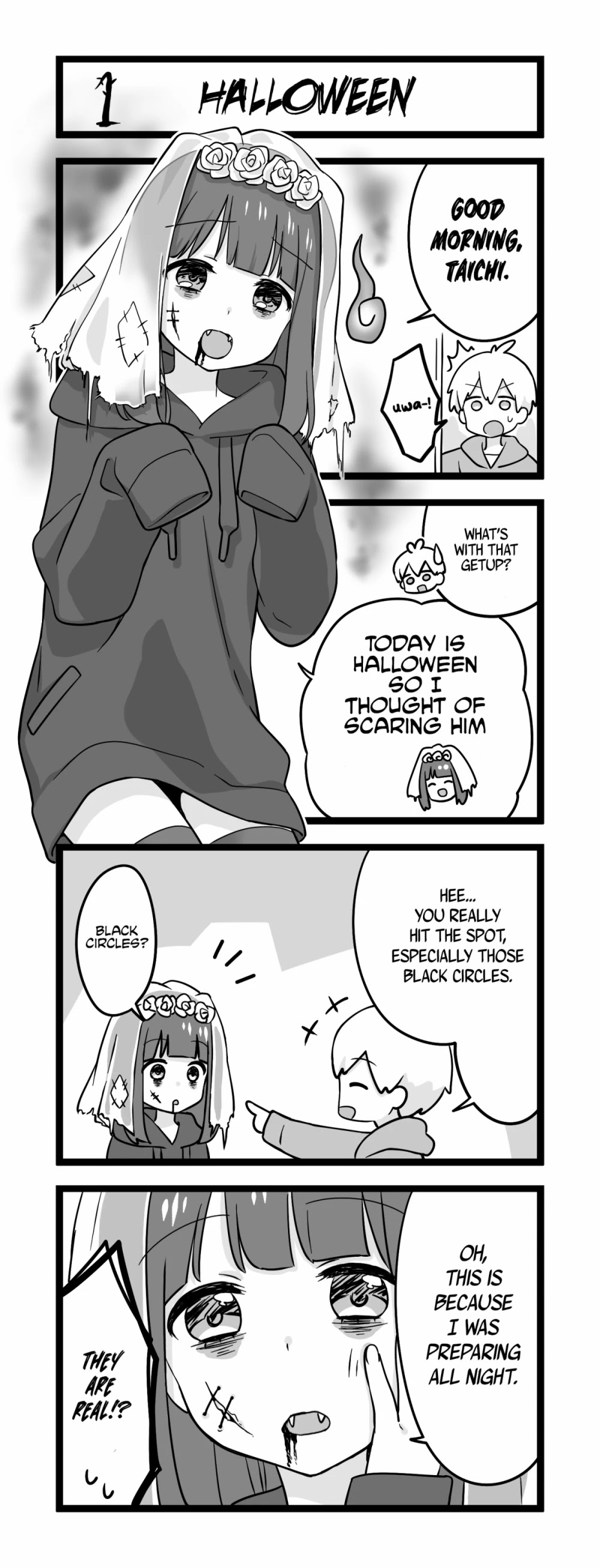 Menhera Shoujo Kurumi-chan Chapter 134 page 1 - Chapter 134: Halloween