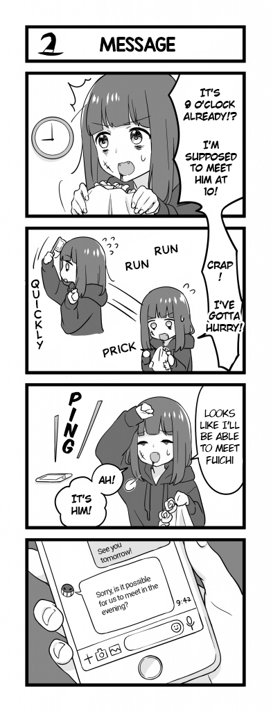 Menhera Shoujo Kurumi-chan Chapter 135 page 1 - Chapter 135: Message