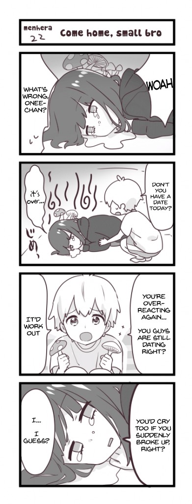 Menhera Shoujo Kurumi-chan Chapter 22 page 1 - Chapter 22: Come home, small bro