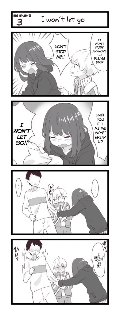 Menhera Shoujo Kurumi-chan Chapter 3 page 1 - Chapter 3: I won't let go