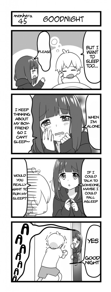 Menhera Shoujo Kurumi-chan Chapter 45 page 1 - Chapter 45: Goodnight