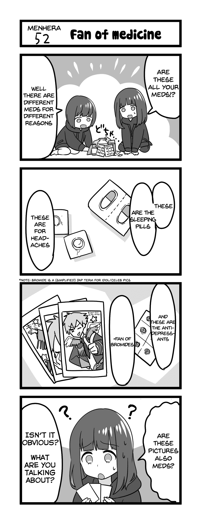 Menhera Shoujo Kurumi-chan Chapter 52 page 1 - Chapter 52: Fan of medicine