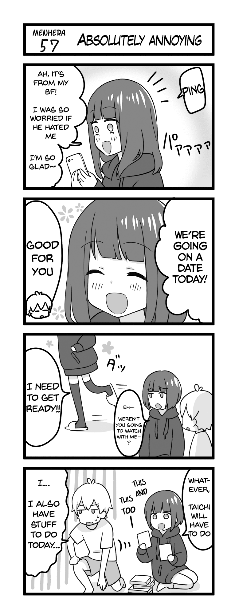 Menhera Shoujo Kurumi-chan Chapter 57 page 1 - Chapter 57: Absolutely annoying