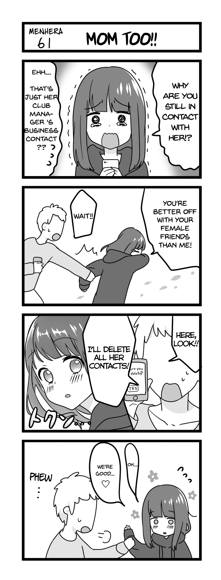 Menhera Shoujo Kurumi-chan Chapter 61 page 1 - Chapter 61: Mom too!!