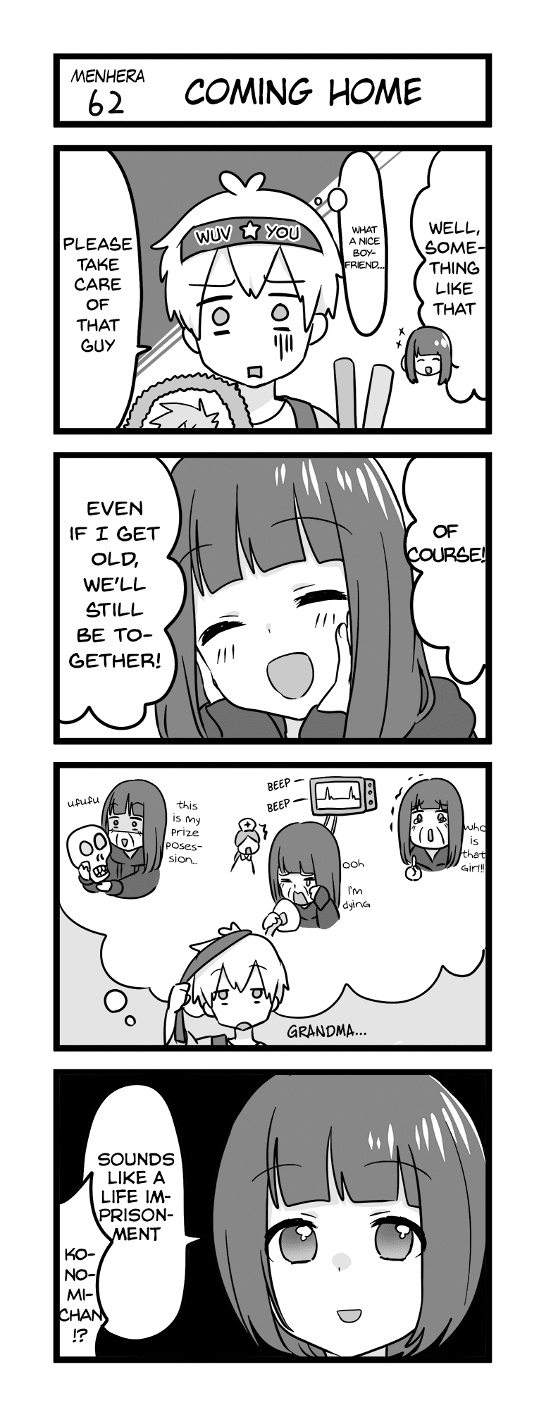 Menhera Shoujo Kurumi-chan Chapter 62 page 1 - Chapter 62: Coming home