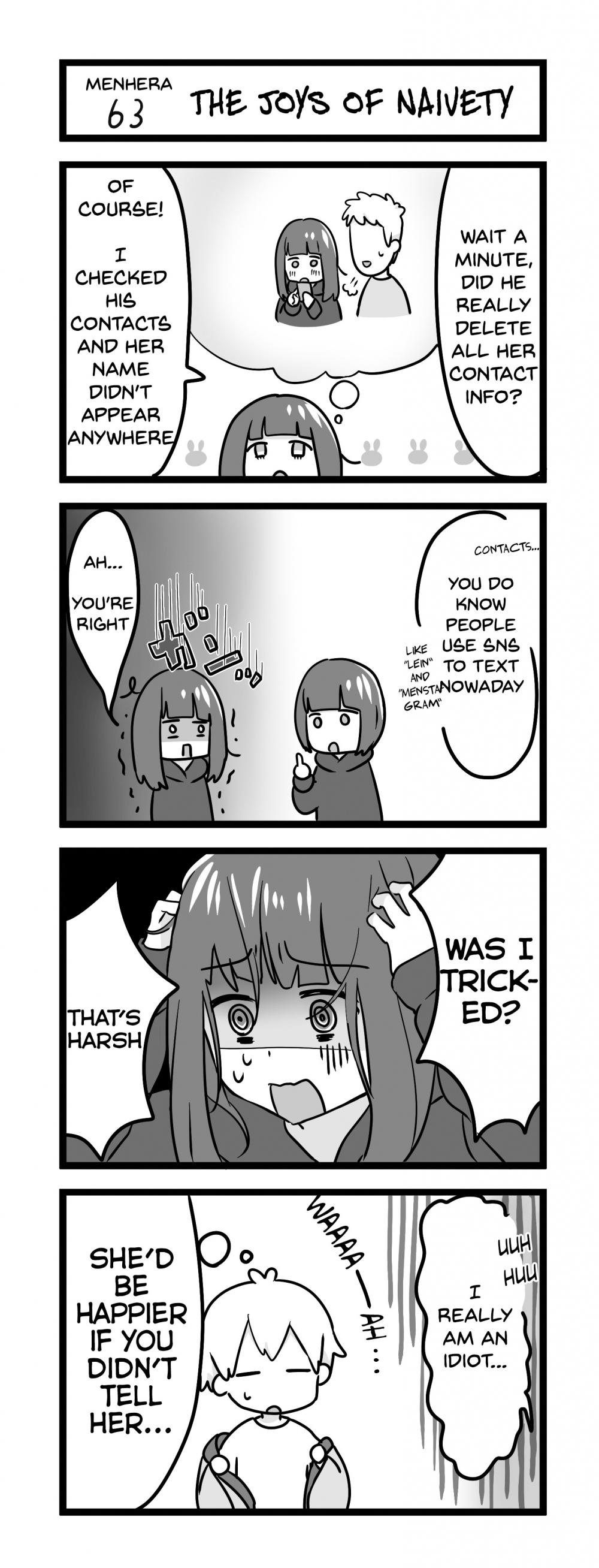 Menhera Shoujo Kurumi-chan Chapter 63 page 1 - Chapter 63: The joys of naivety