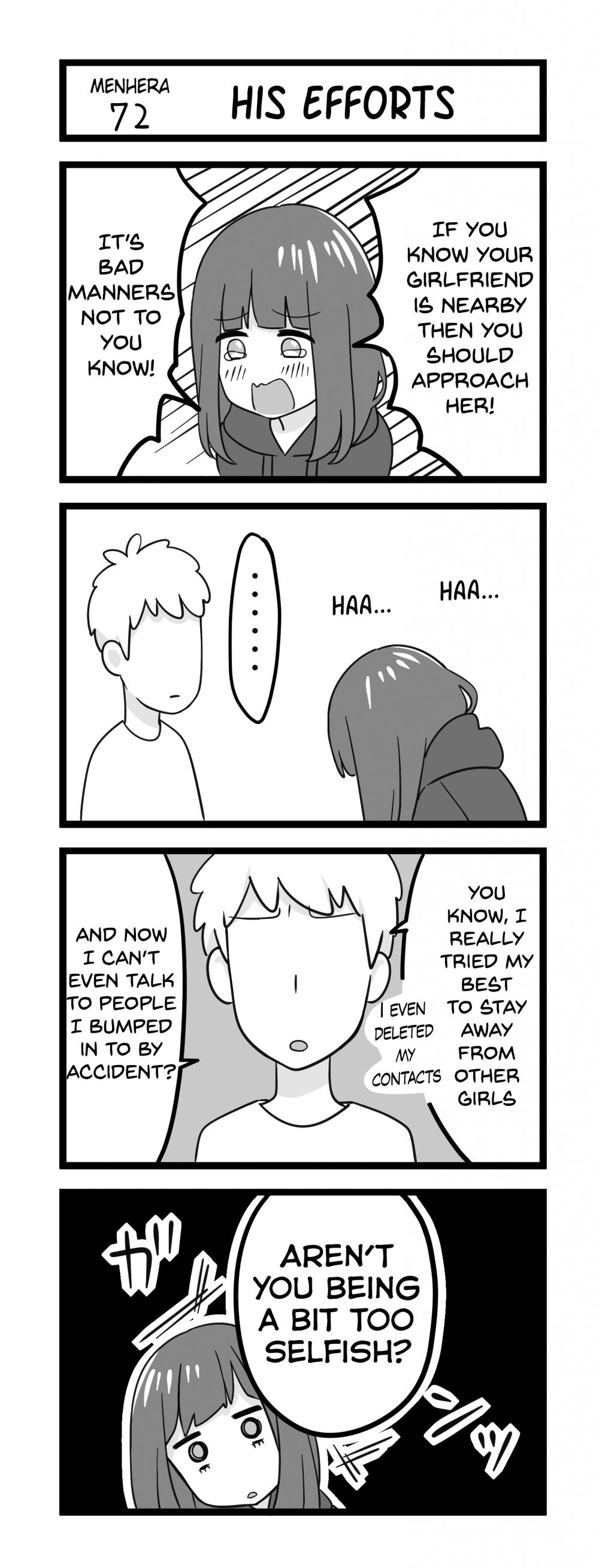 Menhera Shoujo Kurumi-chan Chapter 72 page 1 - Chapter 72: His efforts