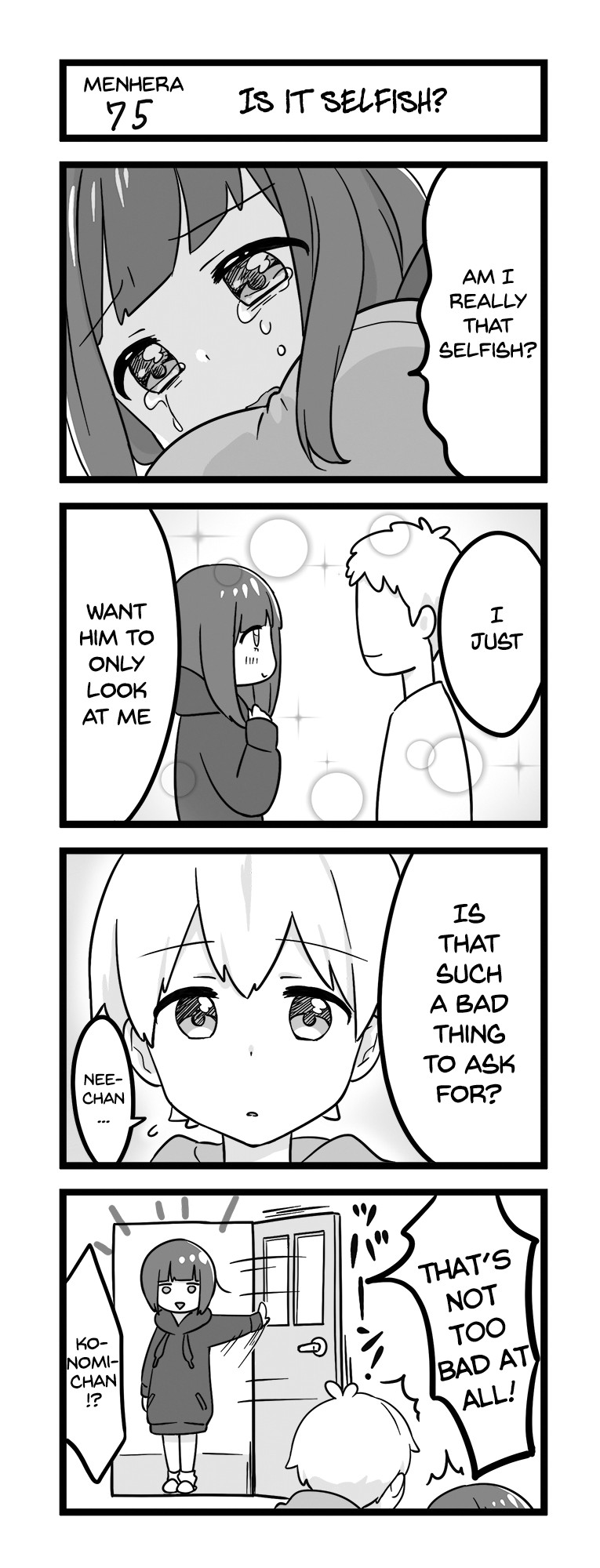 Menhera Shoujo Kurumi-chan Chapter 75 page 1 - Chapter 75: Is it selfish?