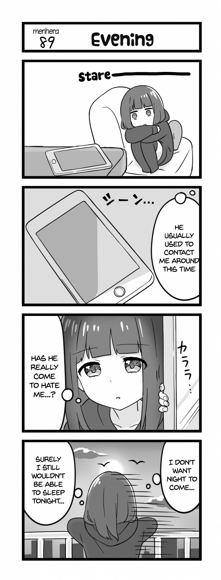 Menhera Shoujo Kurumi-chan Chapter 89 page 1 - Chapter 89: Evening