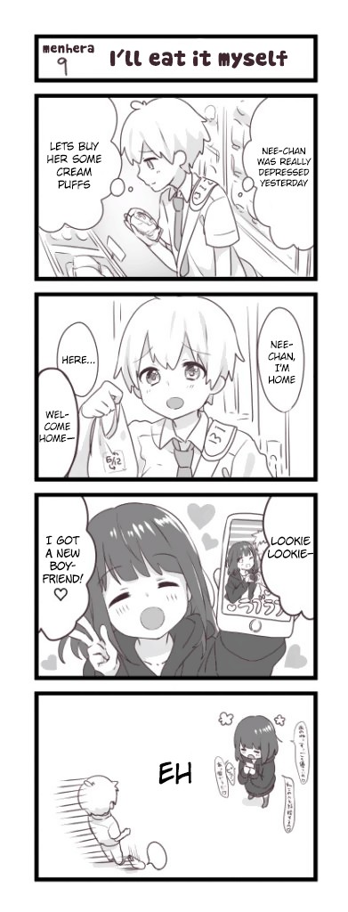 Menhera Shoujo Kurumi-chan Chapter 9 page 1 - Chapter 9: I'll eat it myself