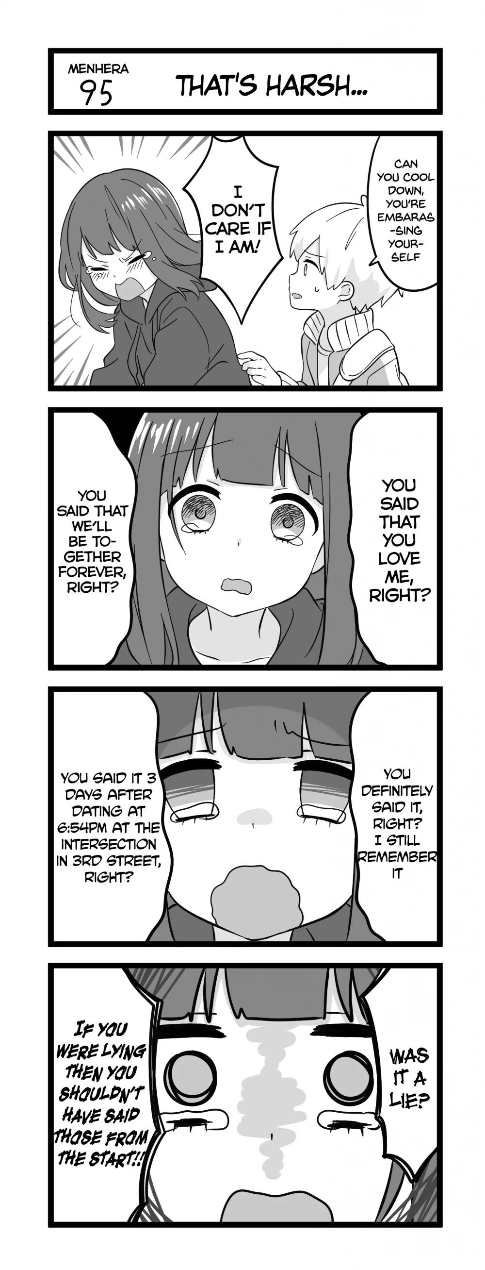 Menhera Shoujo Kurumi-chan Chapter 95 page 1 - Chapter 95: That's harsh...