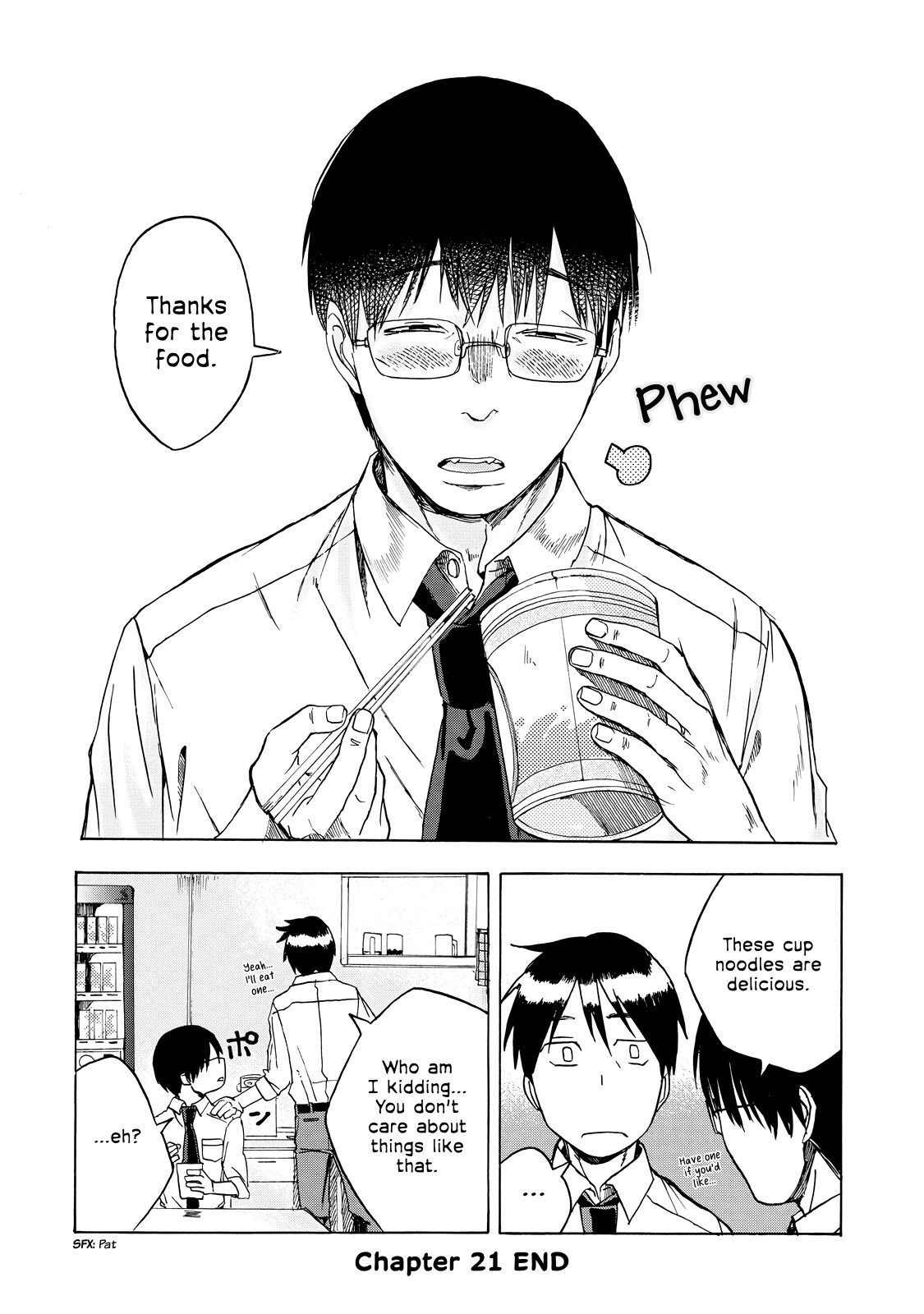 Meshinuma Chapter 21 page 8 - Chapter 21: ...Let's Eat Cup Ramen