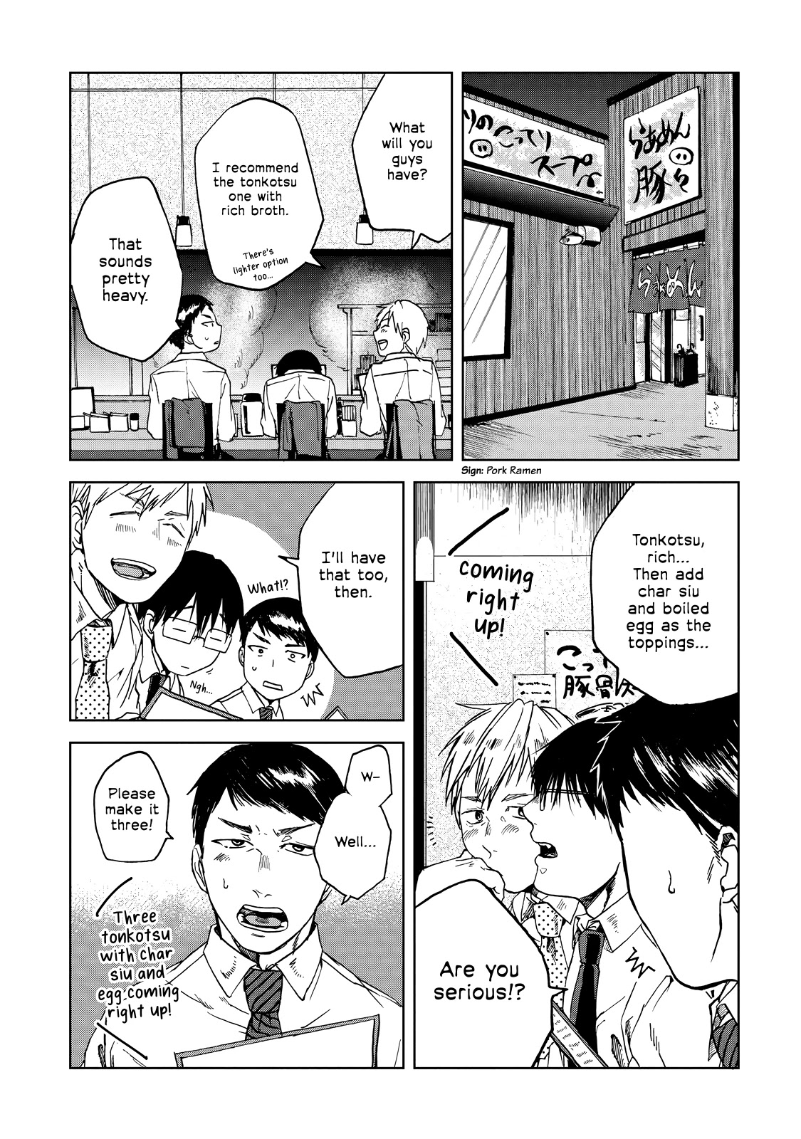 Meshinuma Chapter 22 page 3 - Chapter 22: Rich Broth Tonkotsu Ramen with Senpai