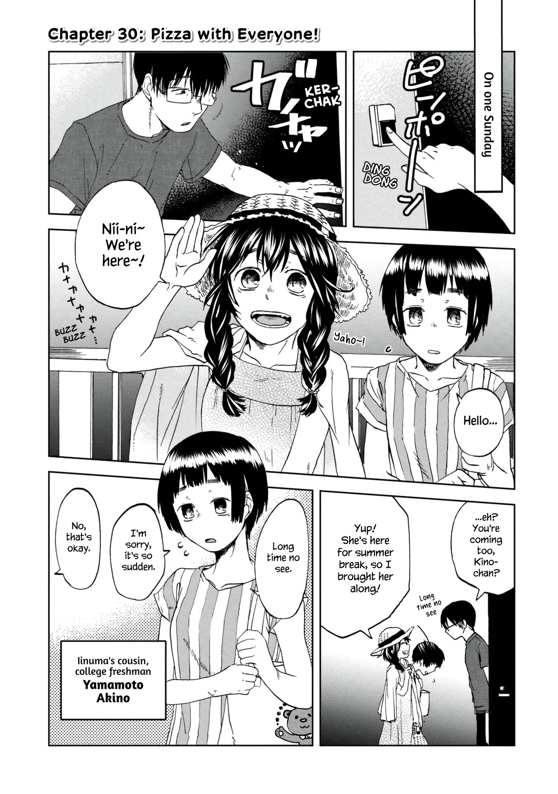 Meshinuma Chapter 30 page 1 - Chapter 30: Pizza with Everyone!