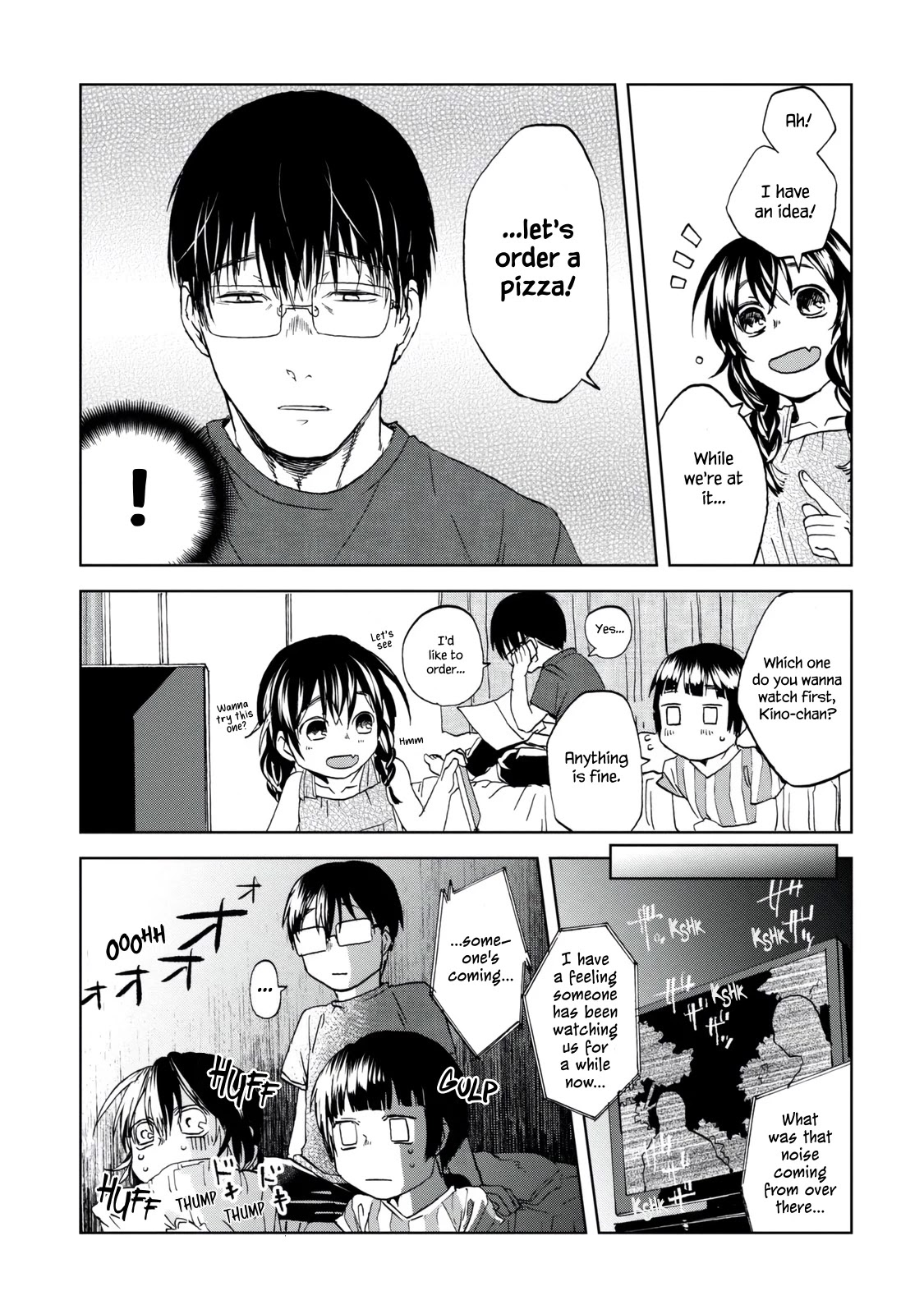 Meshinuma Chapter 30 page 3 - Chapter 30: Pizza with Everyone!