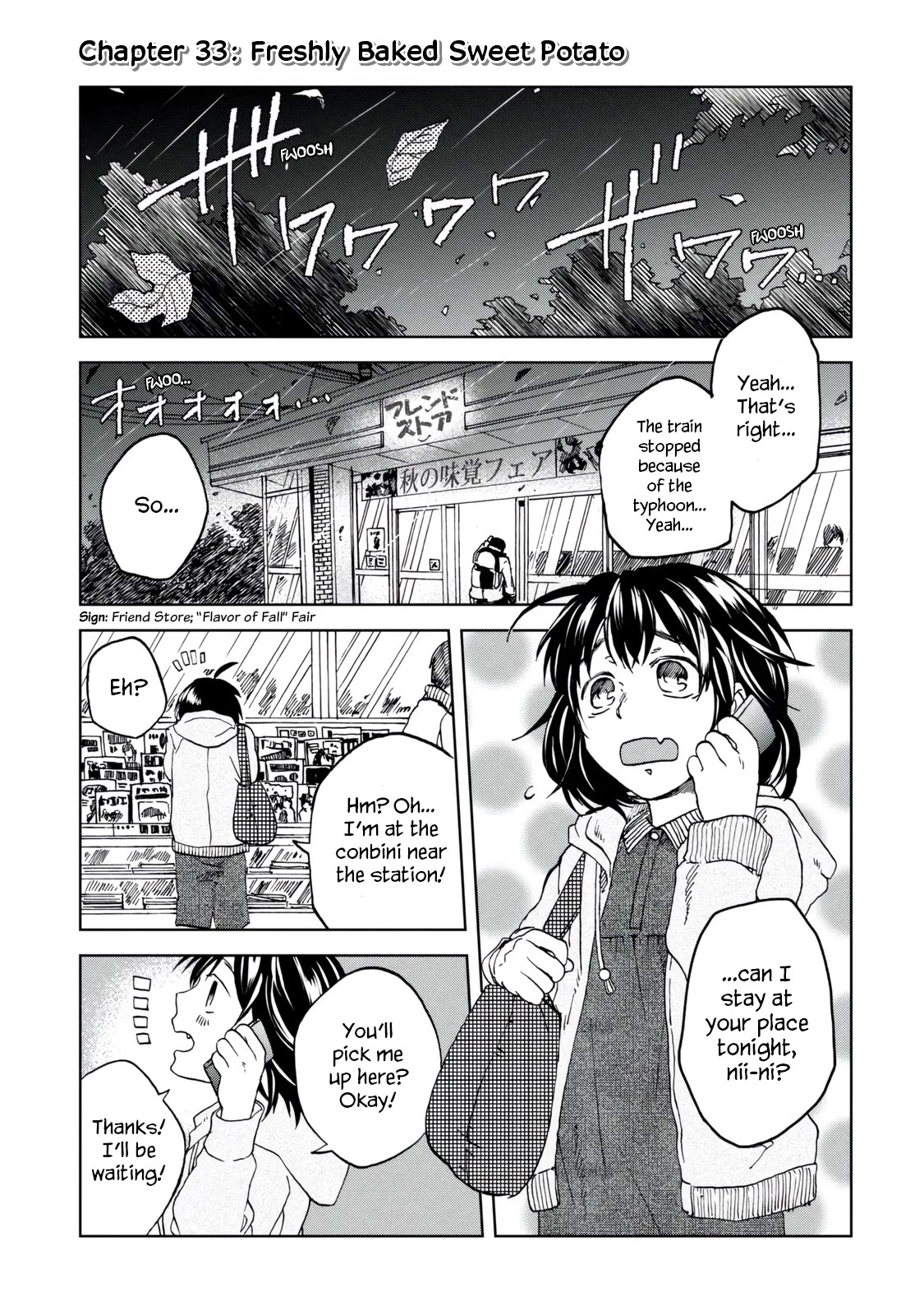 Meshinuma Chapter 33 page 1 - Chapter 33: Freshly Baked Sweet Potato