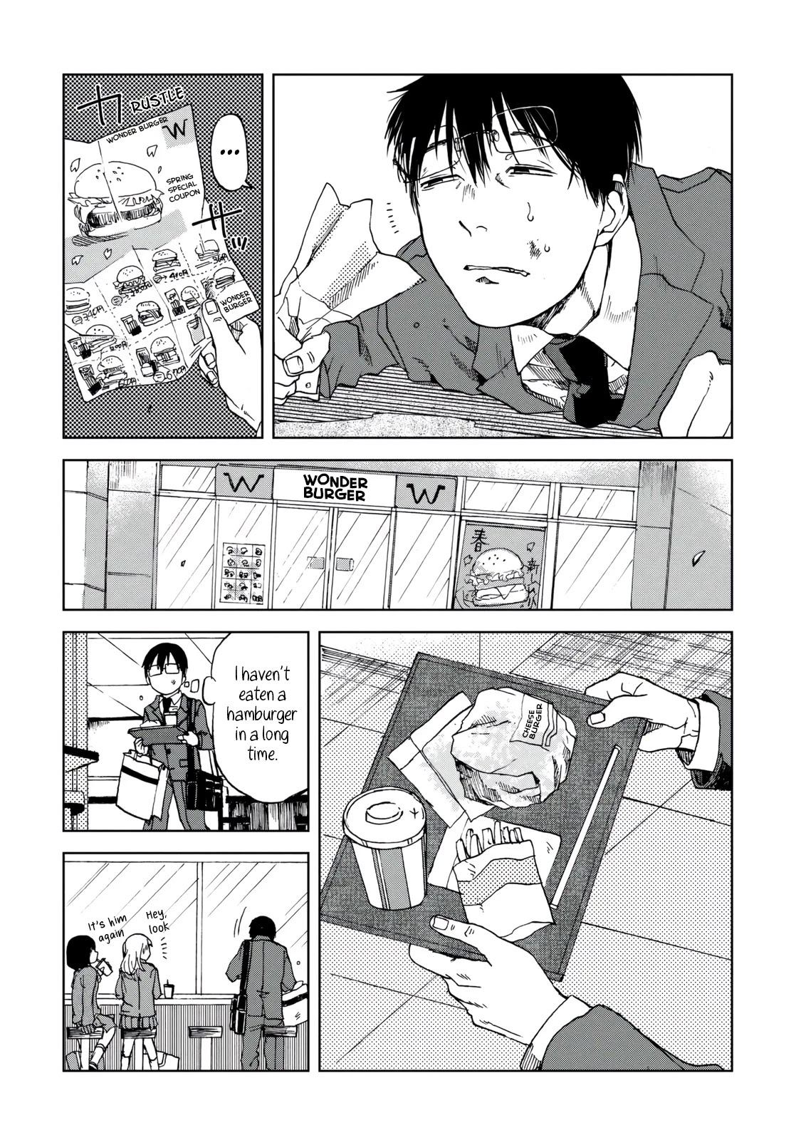 Meshinuma Chapter 34 page 2 - Chapter 34: Let's Eat a Hamburger...