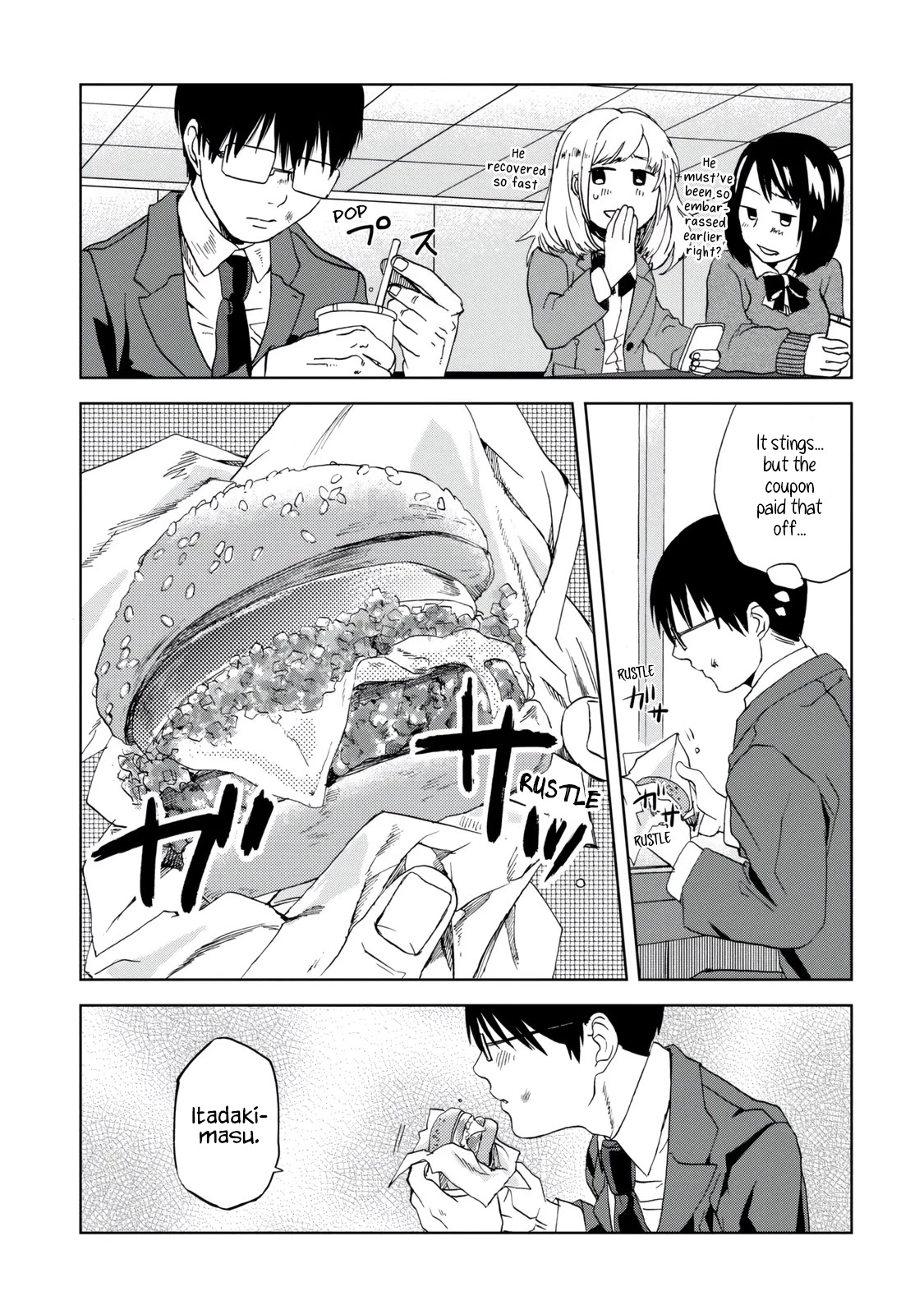 Meshinuma Chapter 34 page 3 - Chapter 34: Let's Eat a Hamburger...