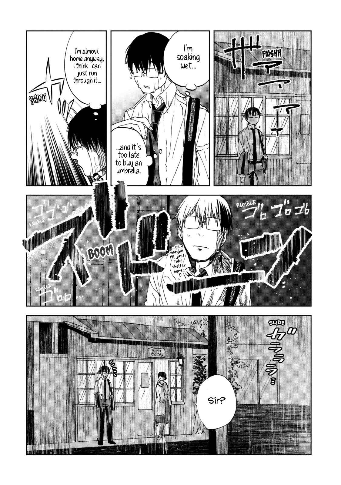 Meshinuma Chapter 36 page 2 - Chapter 36: French Onion Soup on a Rainy Day