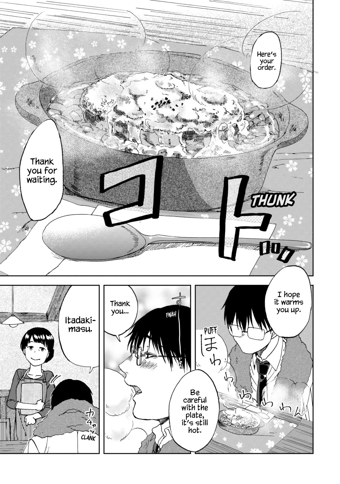 Meshinuma Chapter 36 page 5 - Chapter 36: French Onion Soup on a Rainy Day