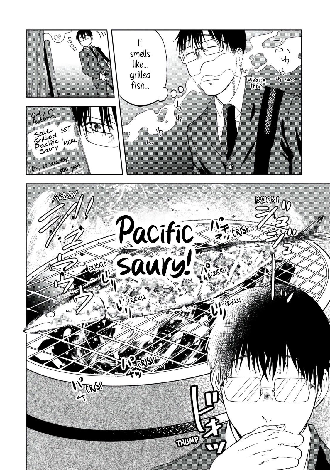 Meshinuma Chapter 39 page 2 - Chapter 39: Salt-Grilled Pacific Saury and Melancholy