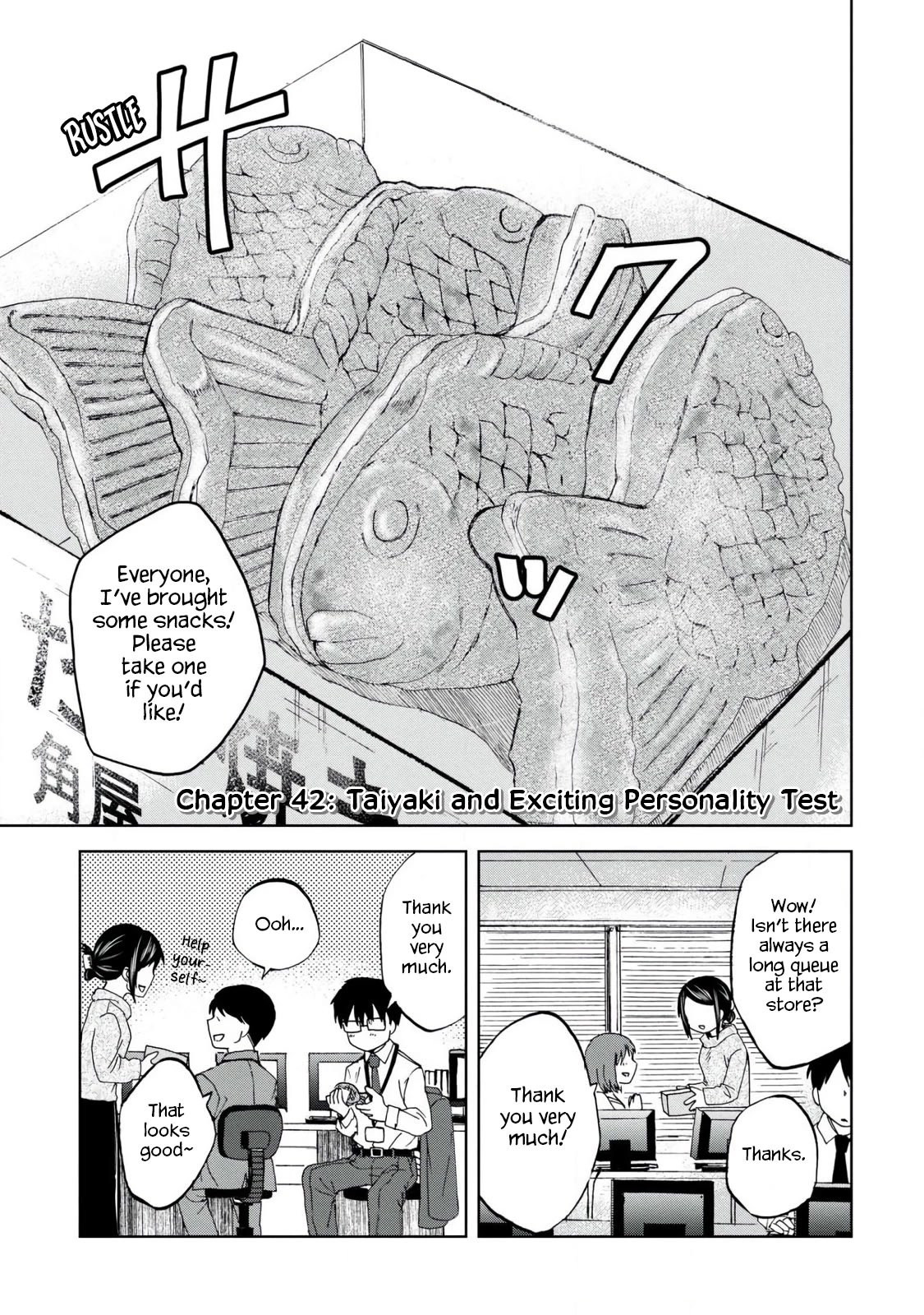 Meshinuma Chapter 42 page 1 - Chapter 42: Taiyaki and Exciting Personality Test