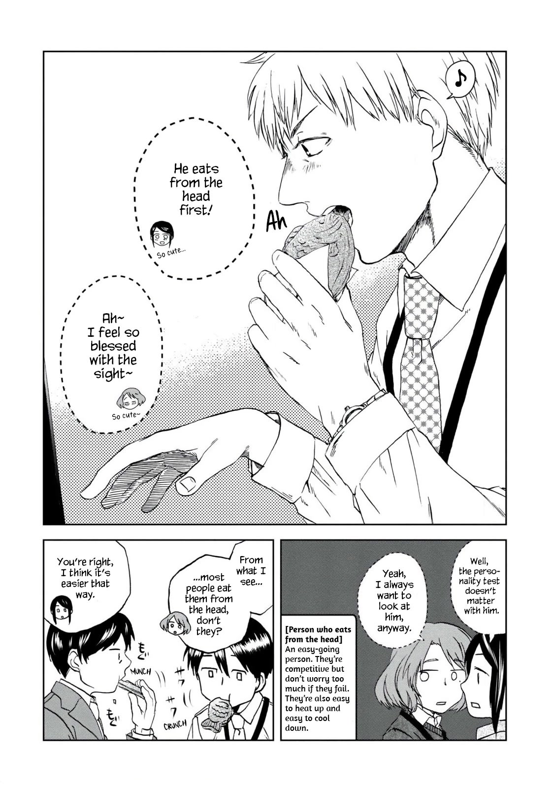 Meshinuma Chapter 42 page 4 - Chapter 42: Taiyaki and Exciting Personality Test