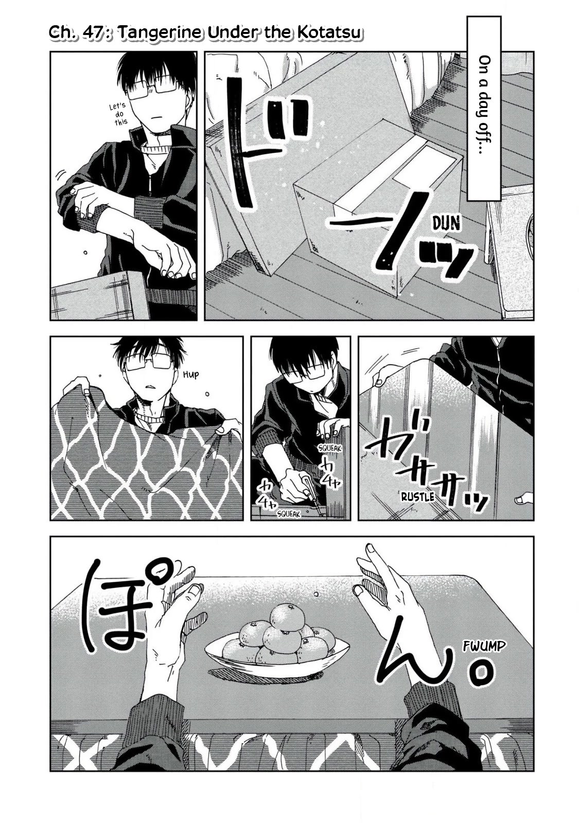 Meshinuma Chapter 47 page 1 - Chapter 47: Tangerine Under the Kotatsu...