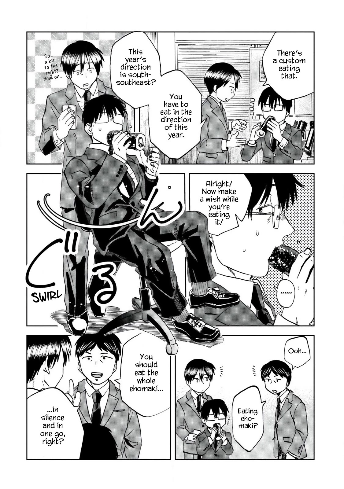Meshinuma Chapter 48 page 4 - Chapter 48: Extra-Large Ehomaki... Itadakimasu