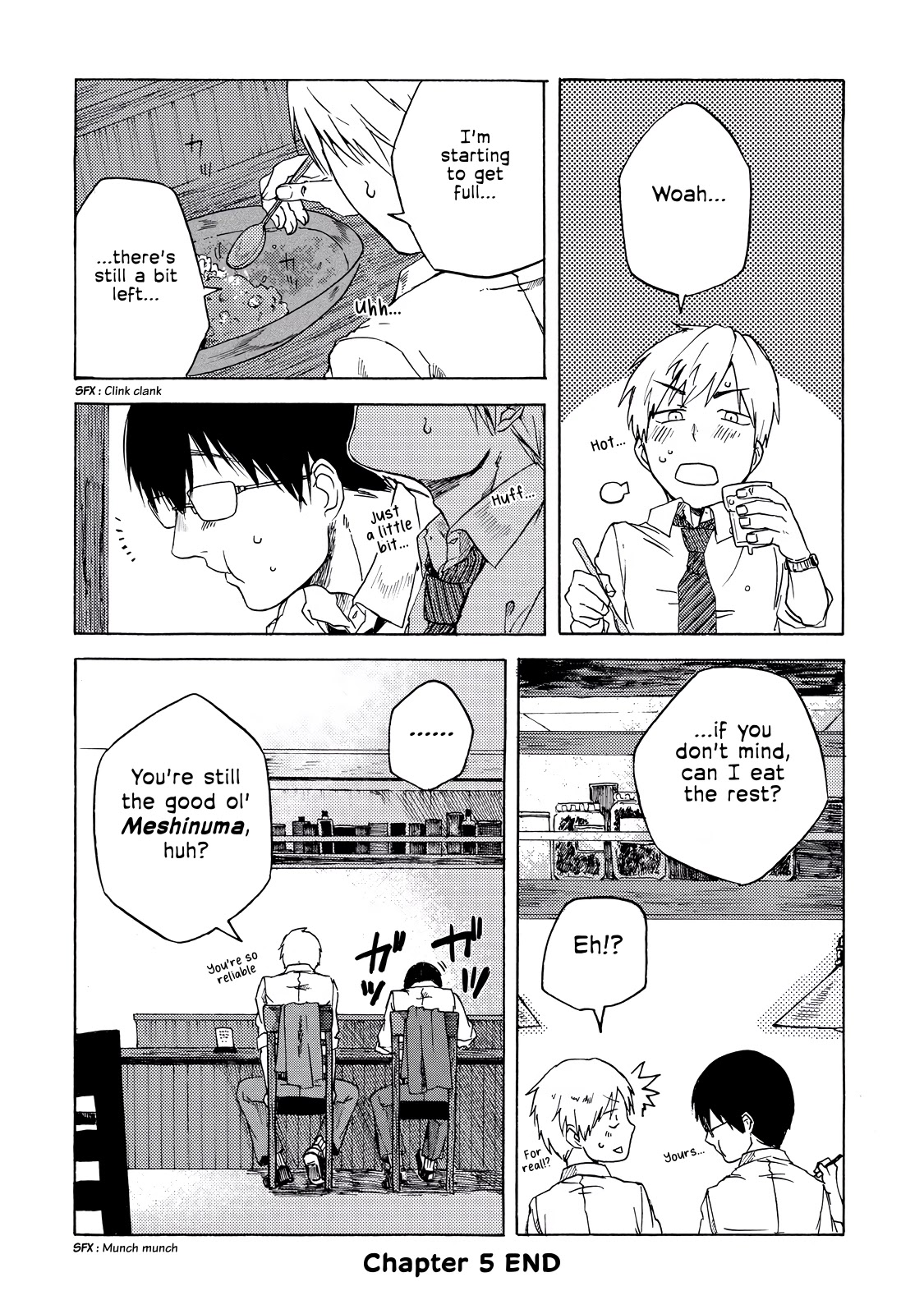 Meshinuma Chapter 5 page 8 - Chapter 5: Katsu Curry with Senpai