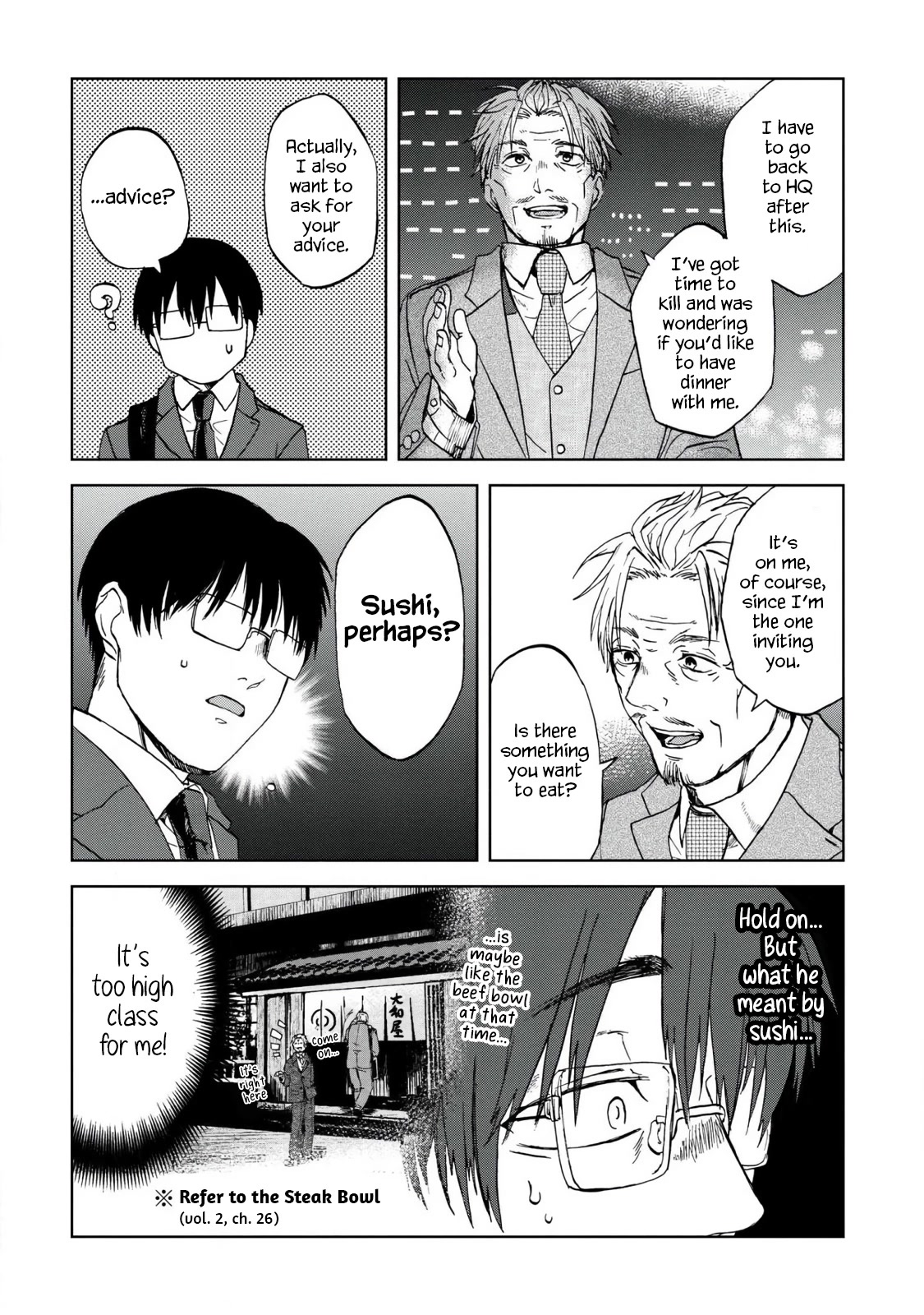 Meshinuma Chapter 51 page 2 - Chapter 51: Conveyor Belt Sushi... Thank You for the Treat