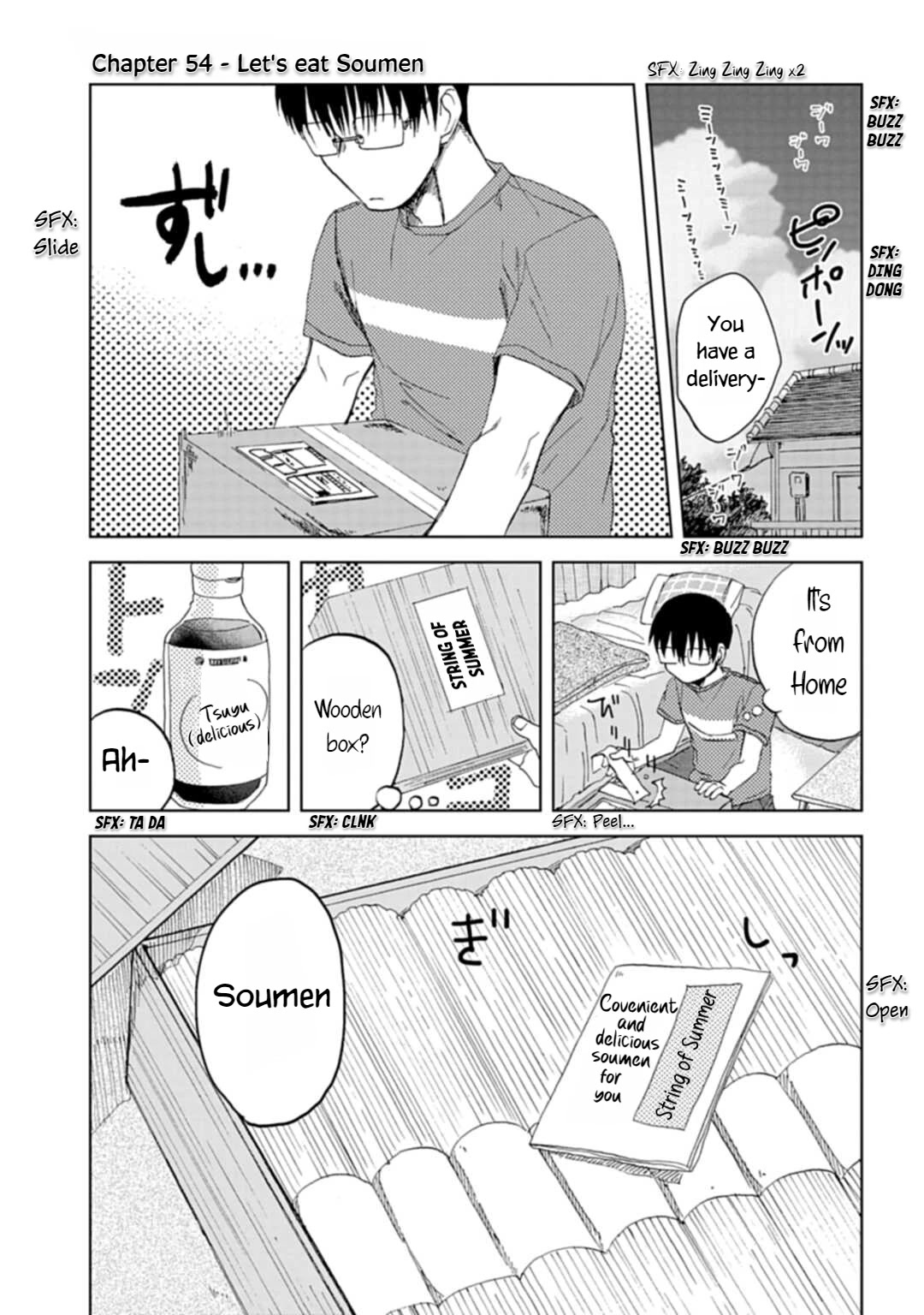Meshinuma Chapter 54 page 1 - Chapter 54: Let's Eat Soumen