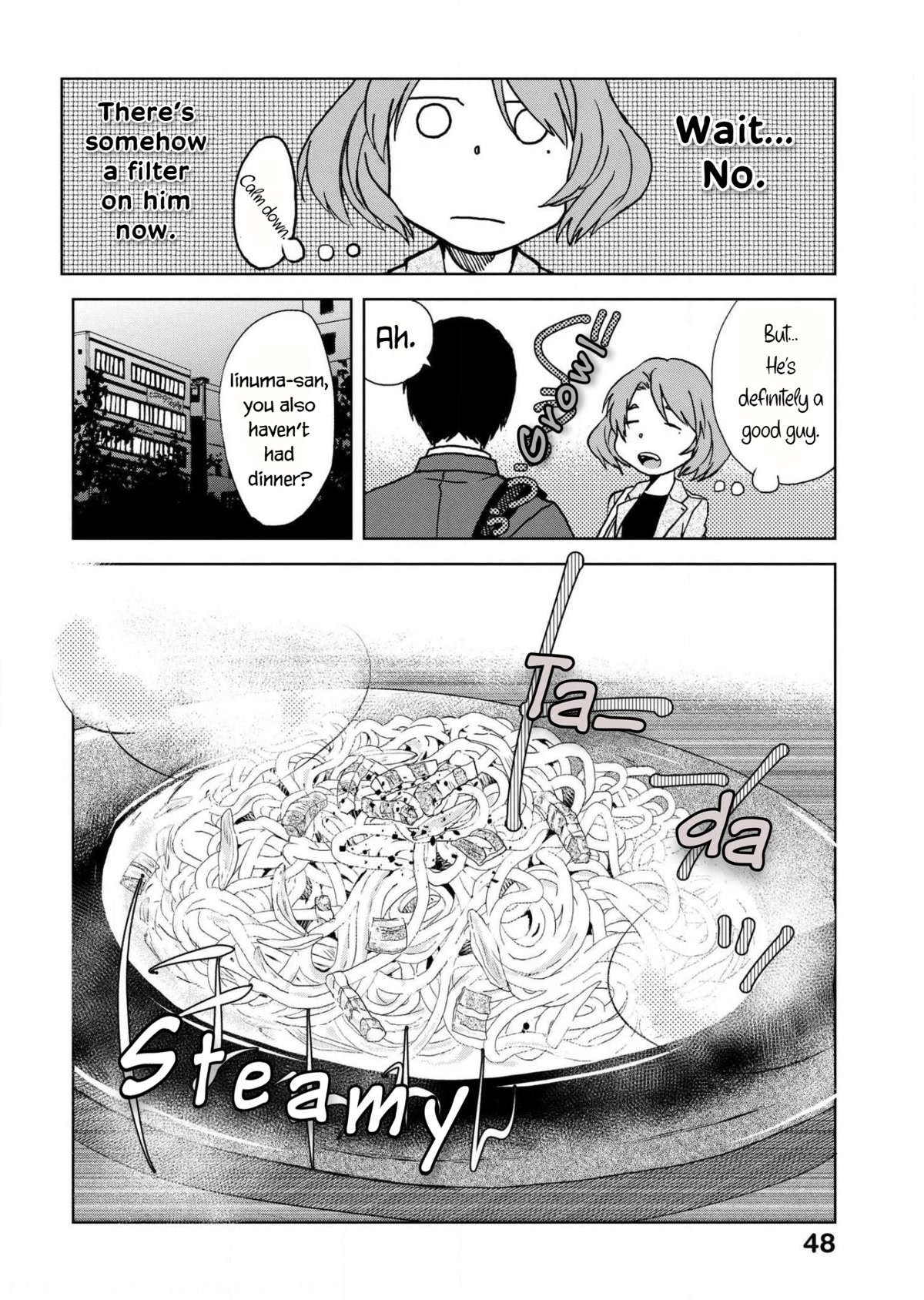 Meshinuma Chapter 57 page 4 - Chapter 57: Cheese and pasta and Iinuma