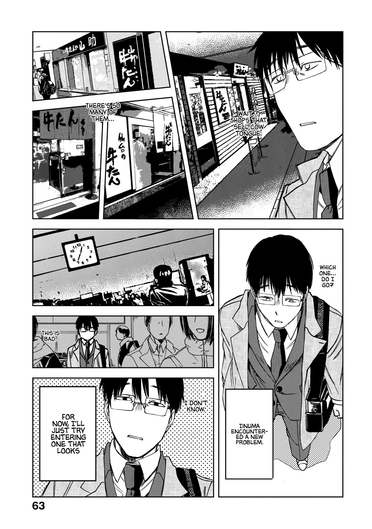 Meshinuma Chapter 59 page 4 - Chapter 59: Sendai, Cow Tongue, I Shall Have That