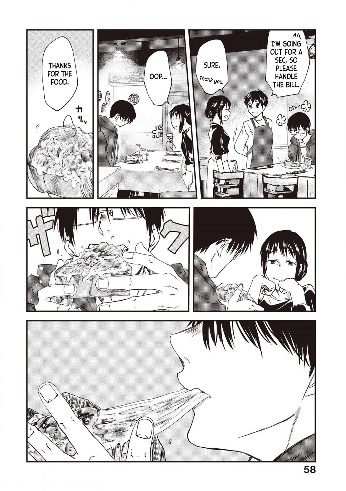 Meshinuma Chapter 72 page 6 - Chapter 72: Pizza Toast While Sheltering from the Rain