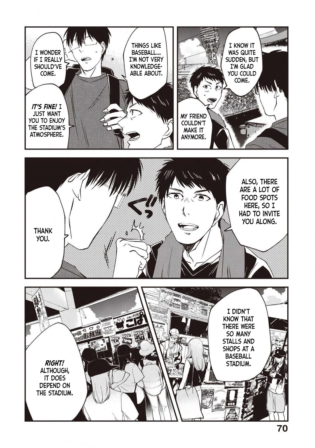 Meshinuma Chapter 74 page 2 - Chapter 74: Midsummer Stadium Food