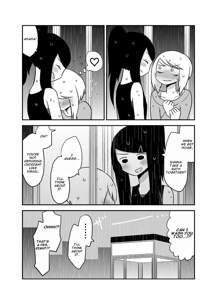 Met My Sister On A Dating Site Chapter 10.2 page 4 - Chapter 10.2 : Doing Yuri in a Phone Booth in the Rain