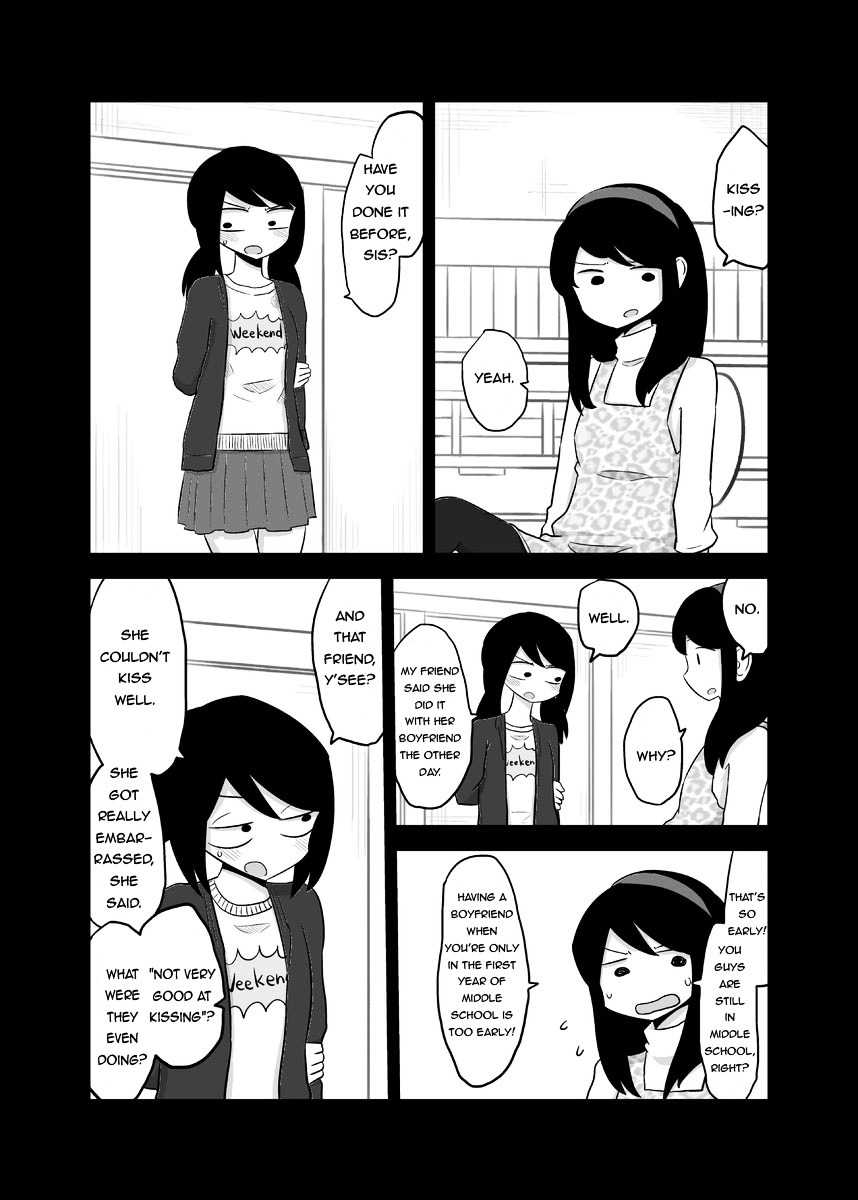 Met My Sister On A Dating Site Chapter 3.2 page 2 - Chapter 3 v2 : Tricking My Sister Into Kissing Me.