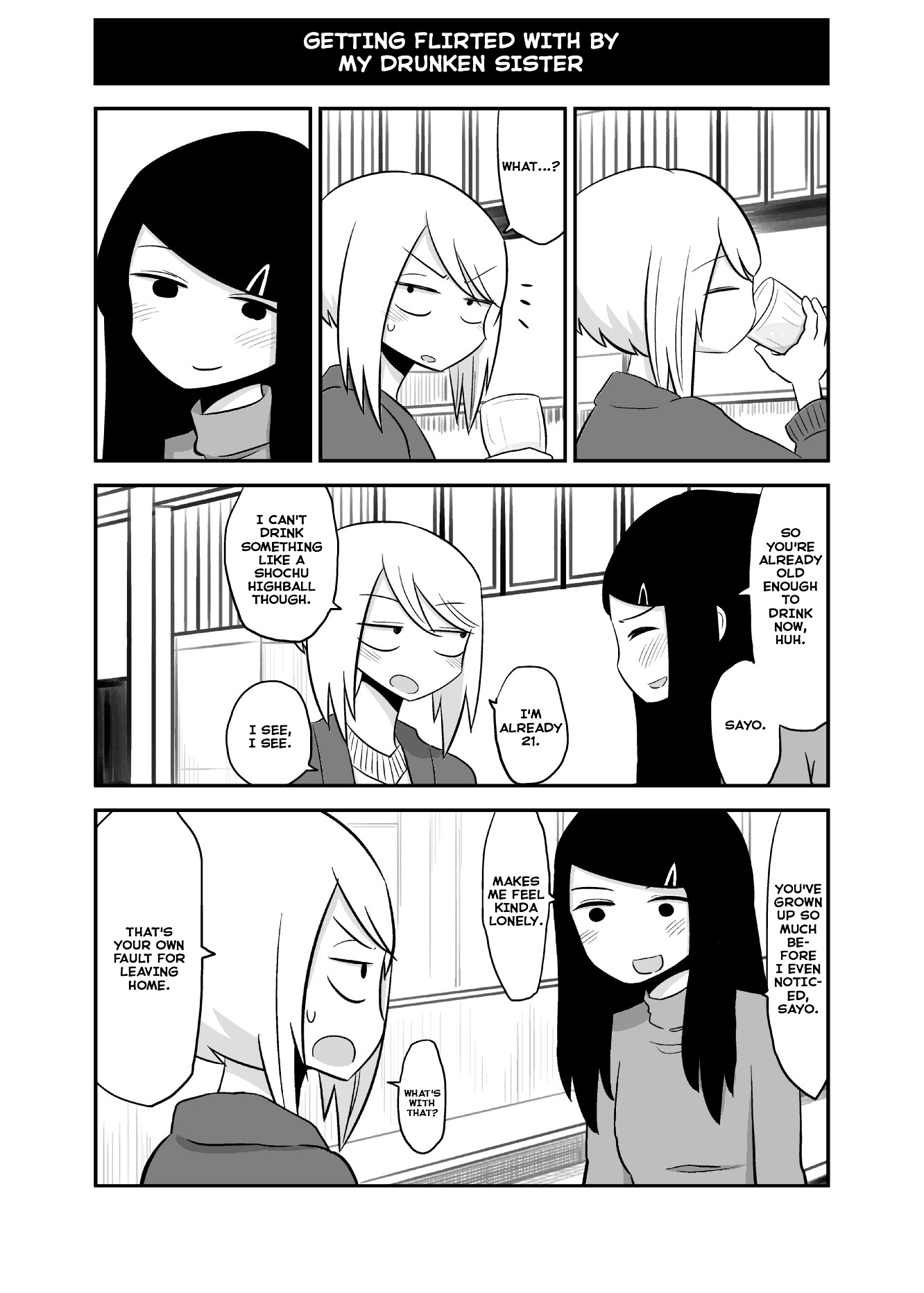 Met My Sister On A Dating Site Chapter 5 page 1 - Chapter 5 : Getting flirted with by my drunken sister
