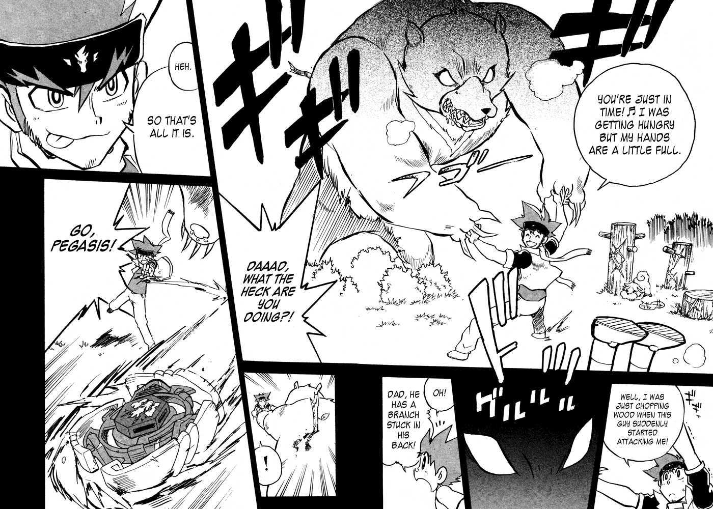 Metal Fight Beyblade Chapter 4 page 8 - Chapter 4 : Clash! Ginga VS Ryuuga!!