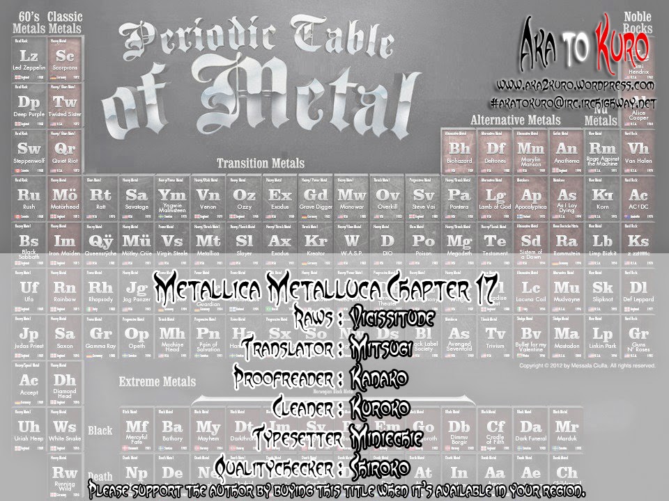 Metalica Metaluca Chapter 17 page 1 - Chapter 17: To Minea...and... [END]